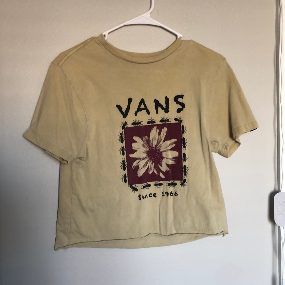Cream Vans shirt, Size S
